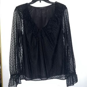 JCREW - polka dot womens top size small